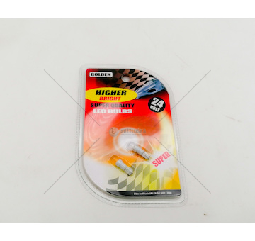 Žárovka 24V LED T05 1XLED bílá, sada 2ks GOLDEN SMD LT05-1-24