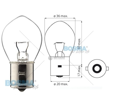 Žárovka do majáku 24v/ 35w ba20s 0014469_A
