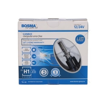 Žárovka H1 12/24V LED 4000LM P14,55 BOSMA 6063