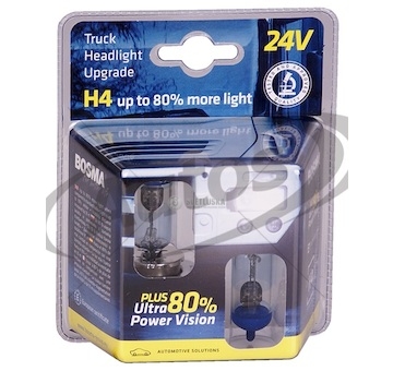 Žárovka h4 24v/70/75w p43t plus 80% ultra power vision truck bosma - sada 2ks 0176971_A