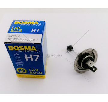 Žárovka H7 24V 100W BOSMA 2768