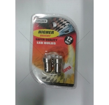 Žárovka LED 12V BAY15D 5XLED bílá sada 2 kusů GLODEN LBAY15D-1-12