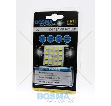 Žárovka LED 12V PLATE 35X35 16XSMD 5050 BOSMA 3390/B