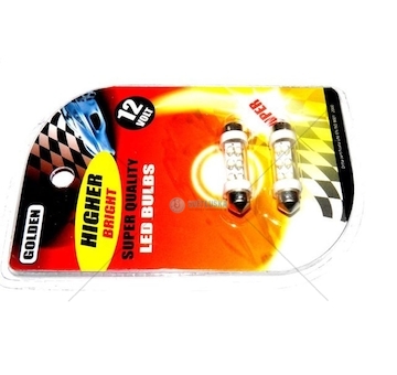 Žárovka LED 12V SV8,5 8XLED bílá sada 2 kusů  LSV-2-12