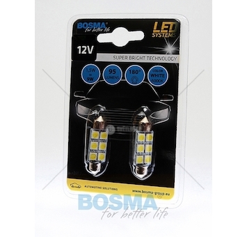 Žárovka LED 12V SV8,5W 6XSMD 5050 bílá BOSMA 3833
