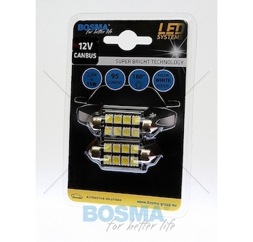 Žárovka LED 12V SV8,5W 6XSMD 5050 bílá BOSMA 3864