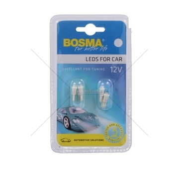 Žárovka LED 12V T05 1XLED bílá sada 4 kusů BOSMA 3998