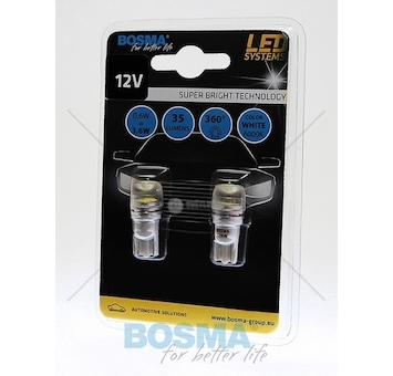 Žárovka LED 12V T10 1XSMD 7080 bílá BOSMA 4014