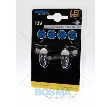 Žárovka LED 12V T10 2XSMD 5630 bílá BOSMA 4069