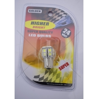 Žárovka LED 24V 15SMD LED bílá 1 kus LBA15S-1-24