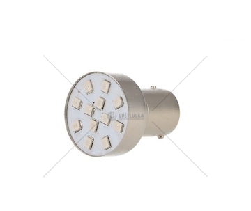 Žárovka LED 24V 21W BA15S 12XLED CZERW.1 ERMAX 092624112