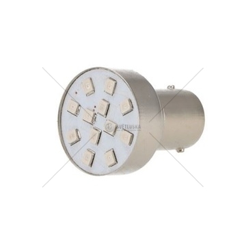 Žárovka Led 24V/21W Ba15s červená