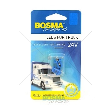 Žárovka LED 24V B8,5D 1XLED žlutá sada 2 kusů BOSMA 7675