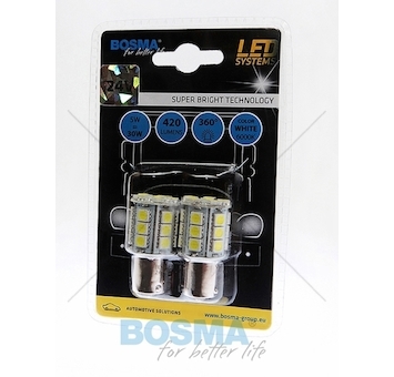 Žárovka LED 24V BA15S 24XSMD 5050 bílá BOSMA 3093