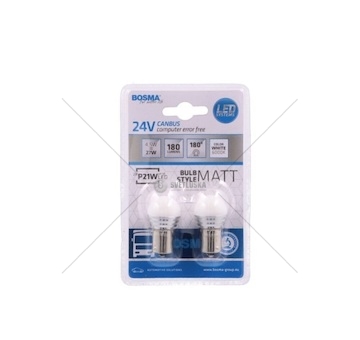 Žárovka LED 24V BA15S 9XLED BIALA 6000K BOSMA 5059