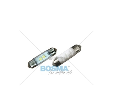 Žárovka LED 24V SV8,5 2XLED bílé 2ks v balení BOSMA 6568