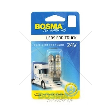 Žárovka LED 24V SV8,5 4XLED (5W) BOSMA 7859