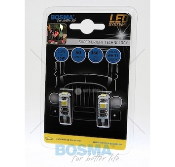 Žárovka LED 24V T10 3XSMD 5050 bílá BOSMA 4151