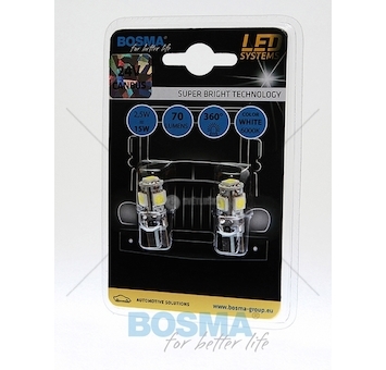 Žárovka LED 24V T10 5XSMD 5050 bílá BOSMA 4205