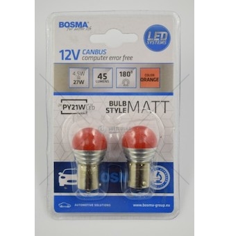 Žárovka LED 9XSMD oranžová BAU15S  5370B