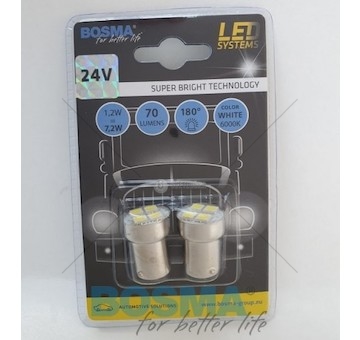 Žárovka LED SMD5050 BA15S 6000K bílá BOSMA 5417