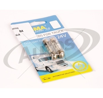 Žárovka sufit 24v/5w sv8,5 10x42 6xled bílá -sada 0138755_A