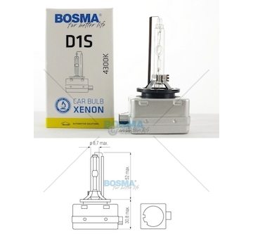 Žárovka výbojka 85v/35w d1s pk32d-2 4300k bixenon 0110310_A