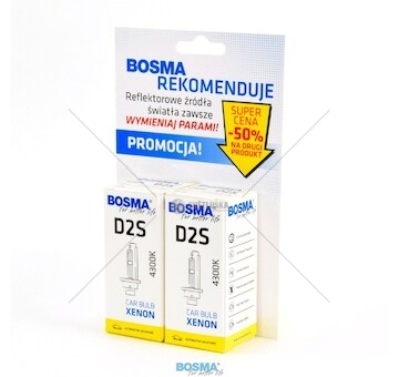 Žárovka xenon D2S 4300K BOSMA 2-PAK BOSMA 6791D