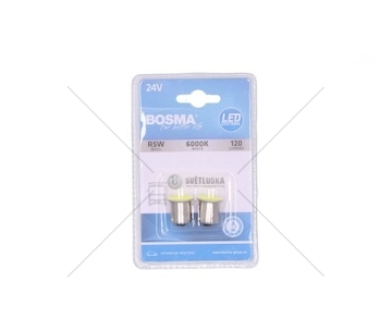 ZAROWKA 12/24V LED BA15S 1XSMD 6000K BIALA BOSMA 7336