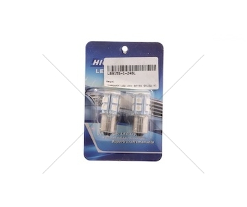 ZAROWKA 24V LED BA15S 13XLED NIEBIESKA GLODEN LBA15S-1-24N