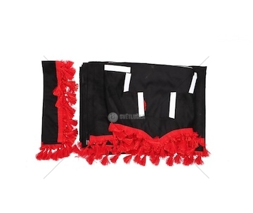 ZASLONKI PRZEDNIE RVI GAMAT CZARNE+CZERWONE  ZAS/PR/RVI/CZAR/CZER