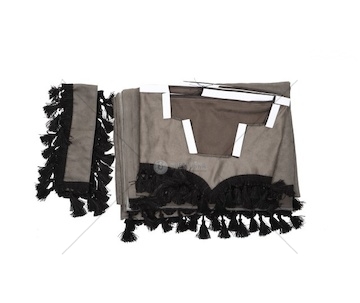 ZASLONKI PRZEDNIE RVI GAMAT SZARE+CZARNE  ZAS/PR/RVI/SZAR/CZAR