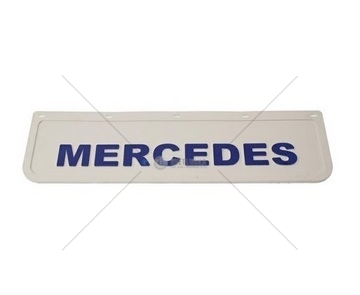 Zástěrka - lapač MERCEDES 600x180mm, bílý, černý nápis