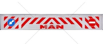 Zástěrka - lapač přední MAN 2400x350mm, červená