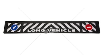 Zástěrka pryžová 2400x350 sdružená s nápisem long vehicle 0175102_A