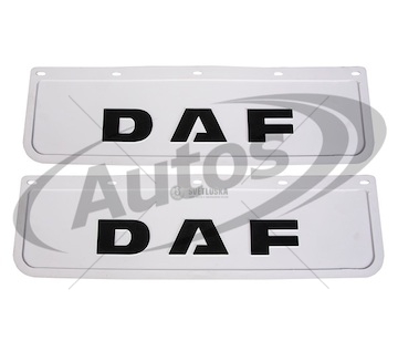 Zástěrka pryžová 600x180 přední, bílá s nápisem daf 0209792_A