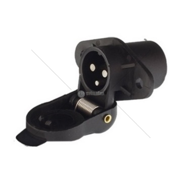 Zástrčka 3 pólová plastová na dva šrouby