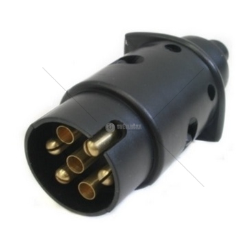 Zástrčka 7 pólová 12V plastová