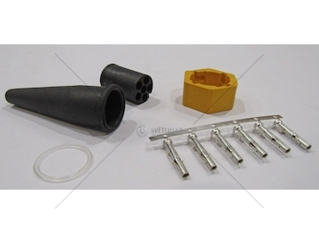 Zástrčka BAJONET 6PIN levá žlutá FRISTOM WTYL6PIN