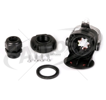 Zástrčka elektrická 24v/7pin abs/ebs/adr plastová, šroubovací kontakty 0060683_A