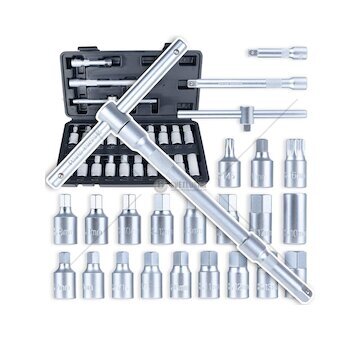 Zástrčné hlavice na zátky olejové vany 3/8