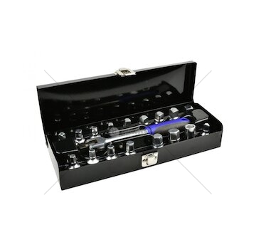 Zástrčné klíče na zátky olejových van 3/8", sada 18ks GEKO