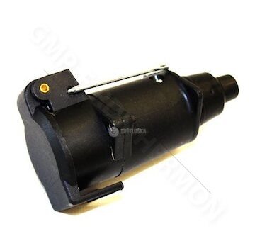 Zásuvka 7 pólová 12V plastová dlouhá typ 