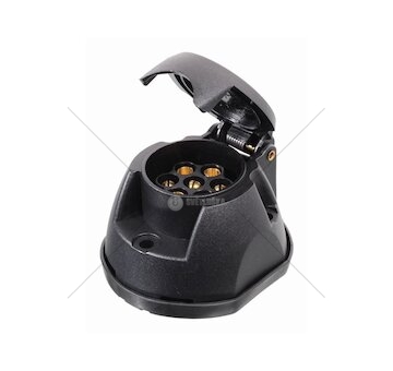 Zásuvka tažného zařízení 7 pólů s těsněním COMPASS