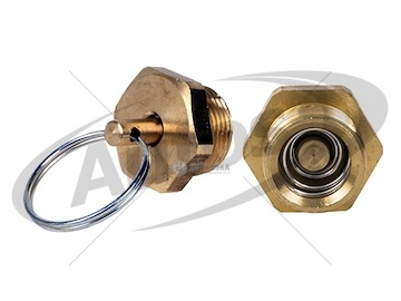 Zátka vypouštěcí m22x1,5 přetlak 0-0,8mpa mosaz  0062353_A