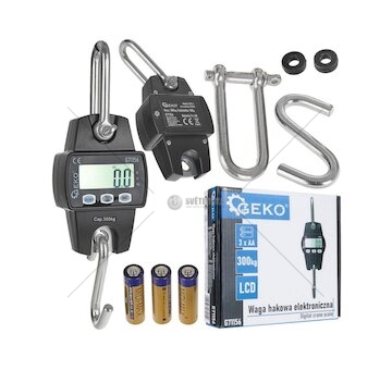 Závěsná elektronická váha 300 kg GEKO