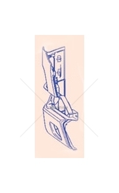 ZDERZAK PRZEDNI MB CITARO PRAWY Z OTW.NA POLMET P-2414-1