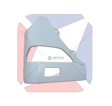 Nárazník přední MB CITARO pravý s otvorem POLMET P-2314-1