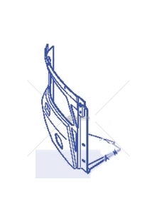 Nárazník přední MB pravý TOURISMO,INTEGR POLMET P-3114