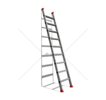 Žebřík hliníkový 1x10 příček rovný 2,7m